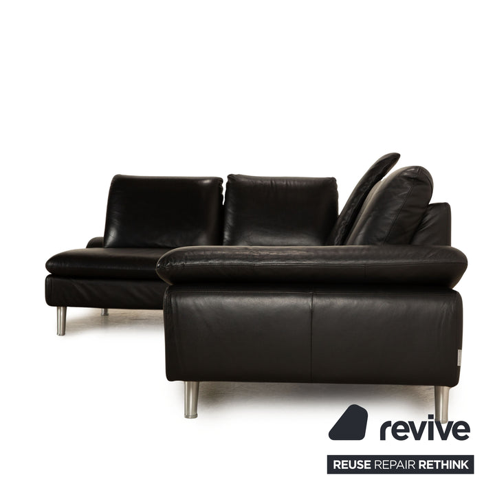 Willi Schillig Loop Leder Ecksofa Schwarz Recamiere Links Sofa Couch