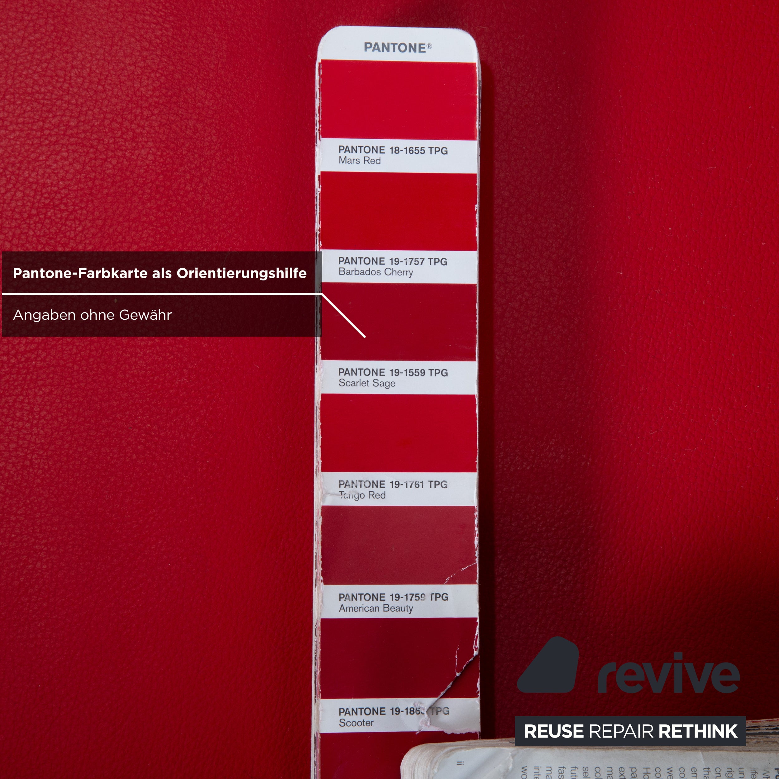 Willi Schillig Loop lederen hocker rood