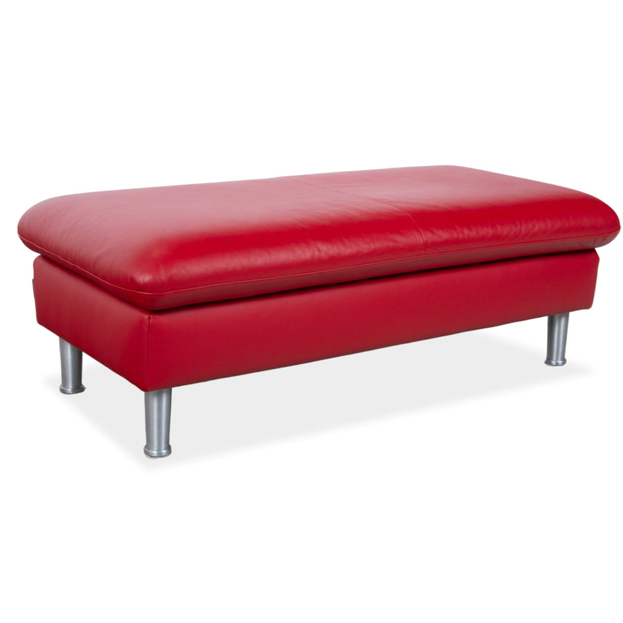 Willi Schillig Loop Leder Hocker Rot