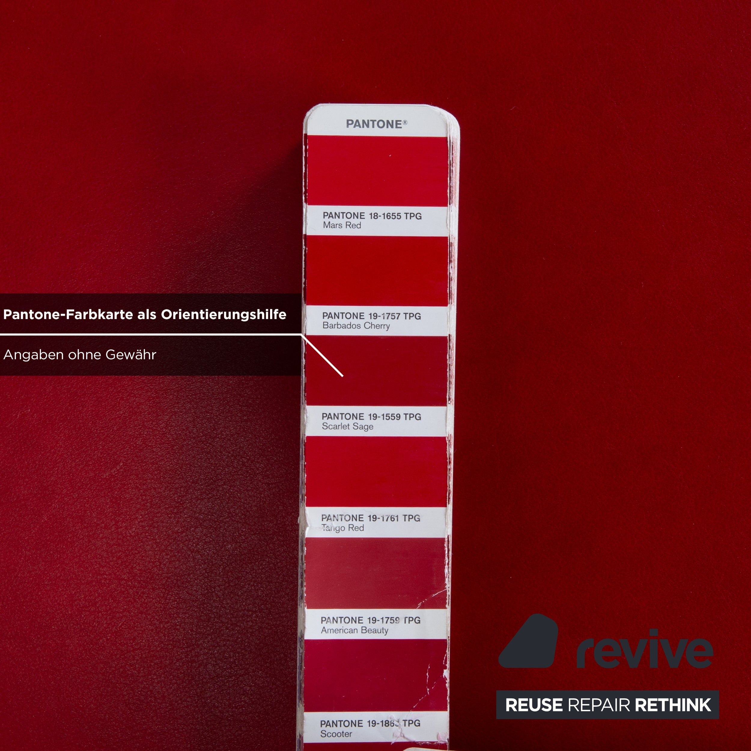 Willi Schillig Loop Leder Hocker Rot