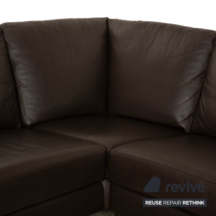 Willi Schillig Matrixx Leder Ecksofa Braun Sofa Couch