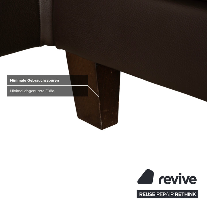 Willi Schillig Matrixx Leder Ecksofa Braun Sofa Couch