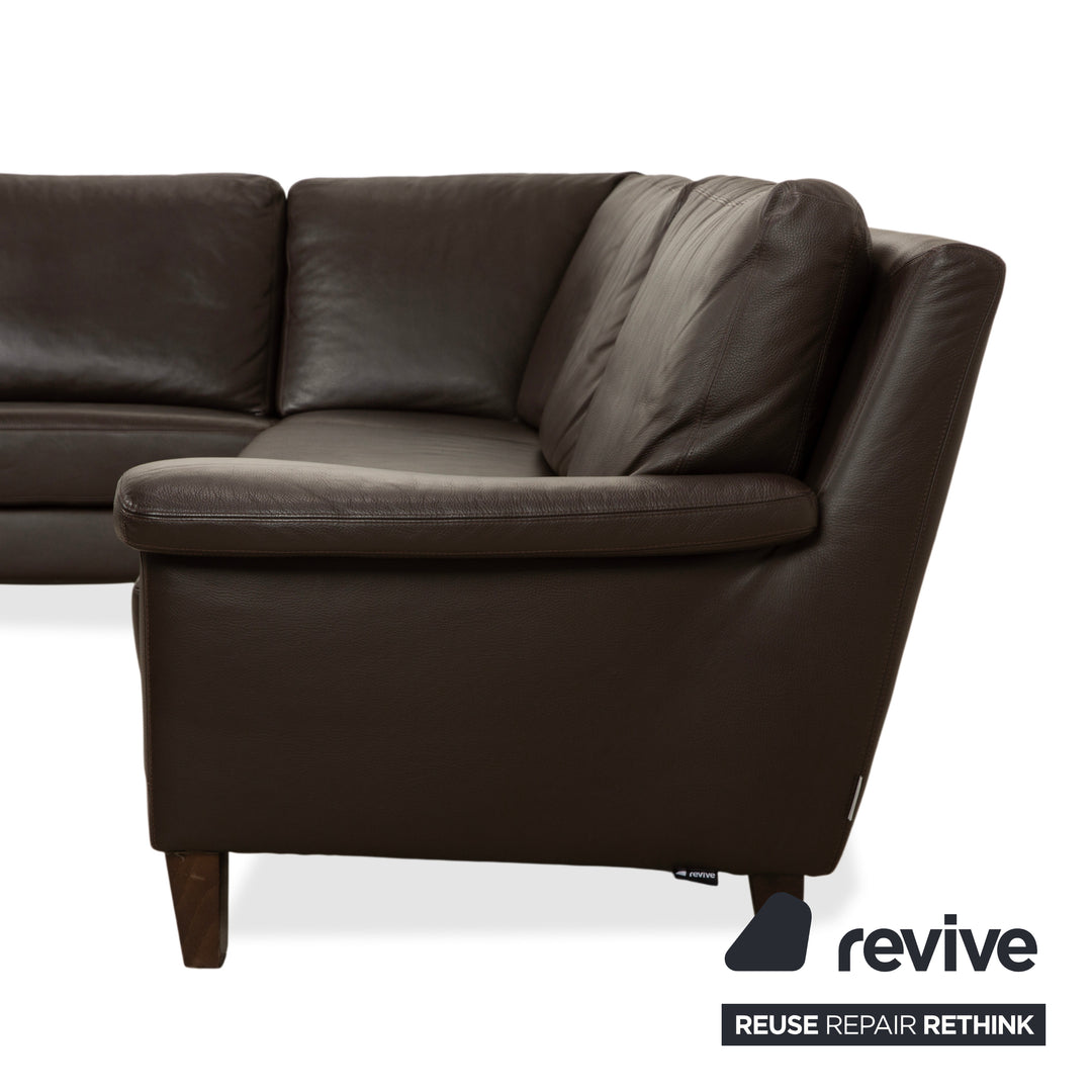 Willi Schillig Matrixx Leder Ecksofa Braun Sofa Couch