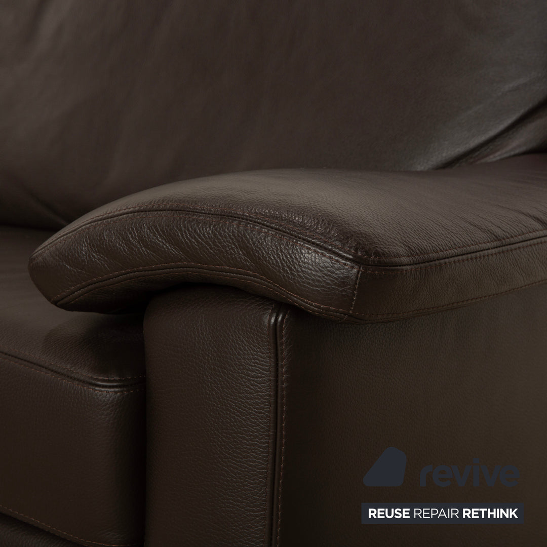 Willi Schillig Matrixx Leder Ecksofa Braun Sofa Couch