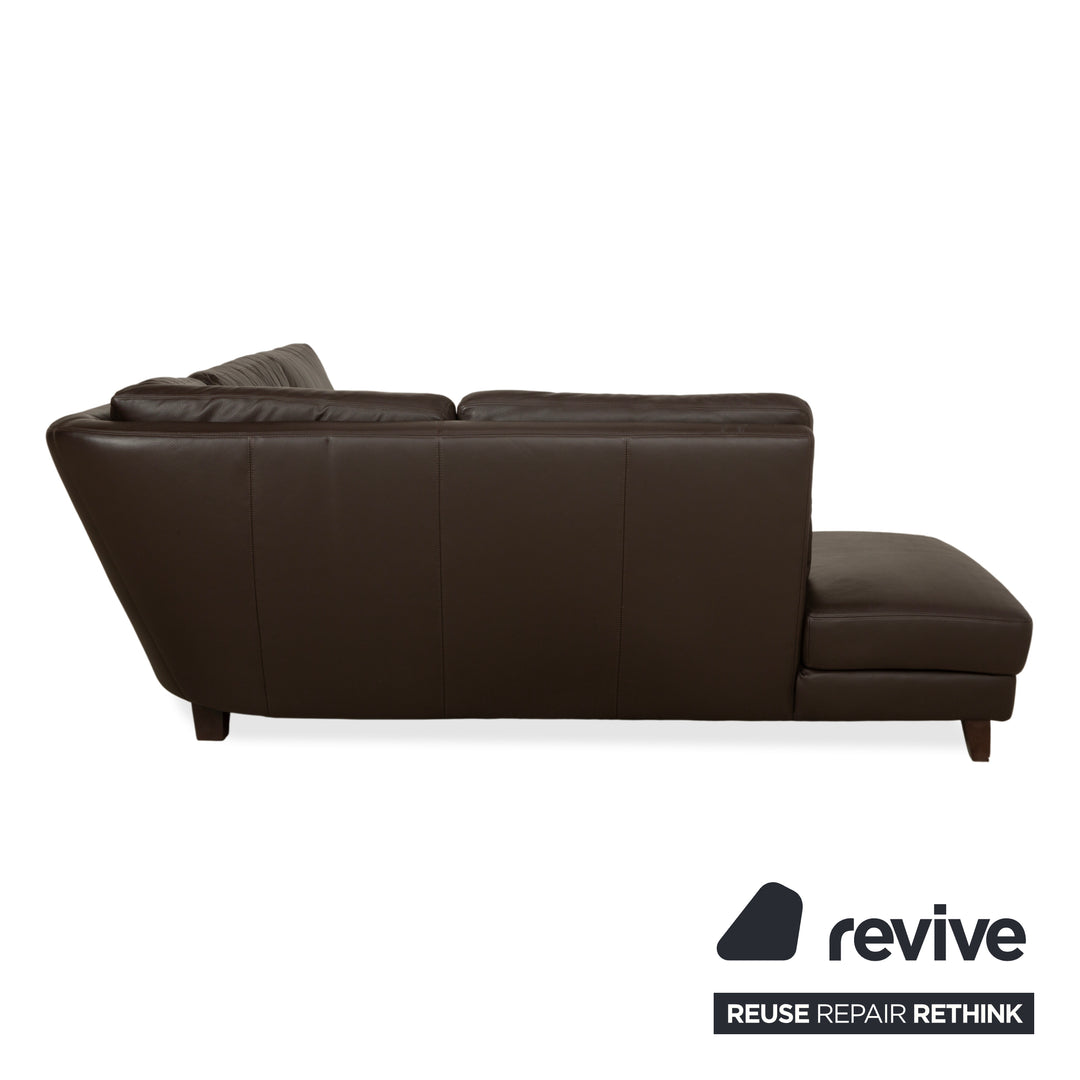 Willi Schillig Matrixx Leder Ecksofa Braun Sofa Couch