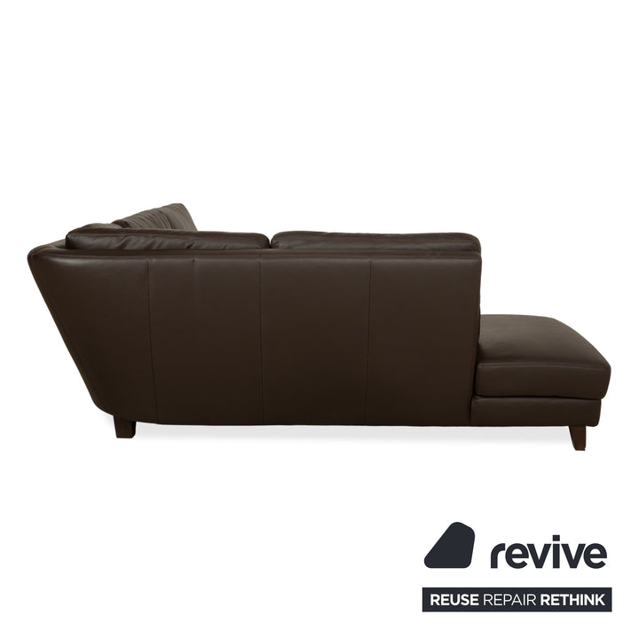 Willi Schillig Matrixx Leder Ecksofa Braun Sofa Couch
