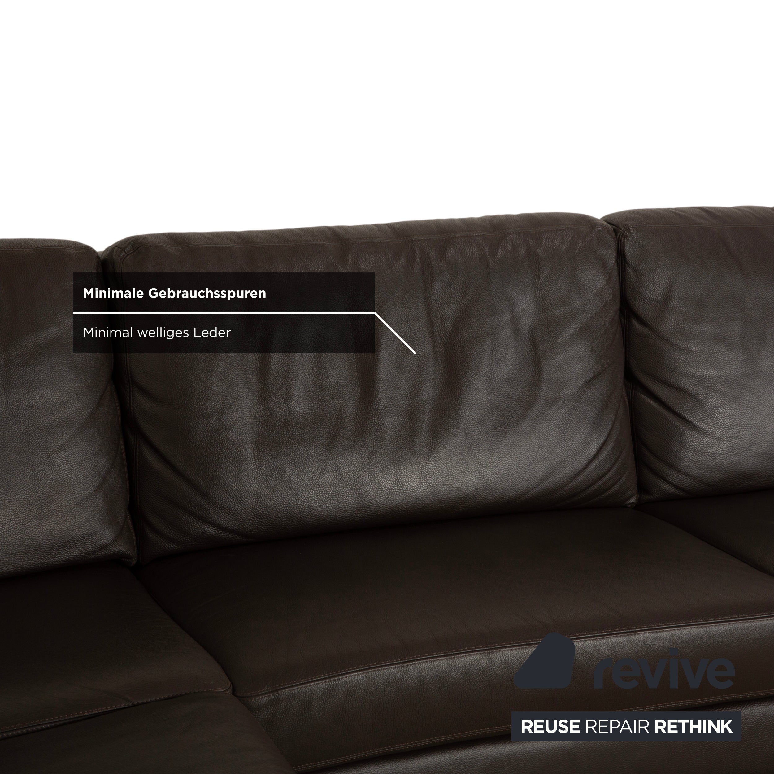 Willi Schillig Matrixx Leder Ecksofa Braun Sofa Couch
