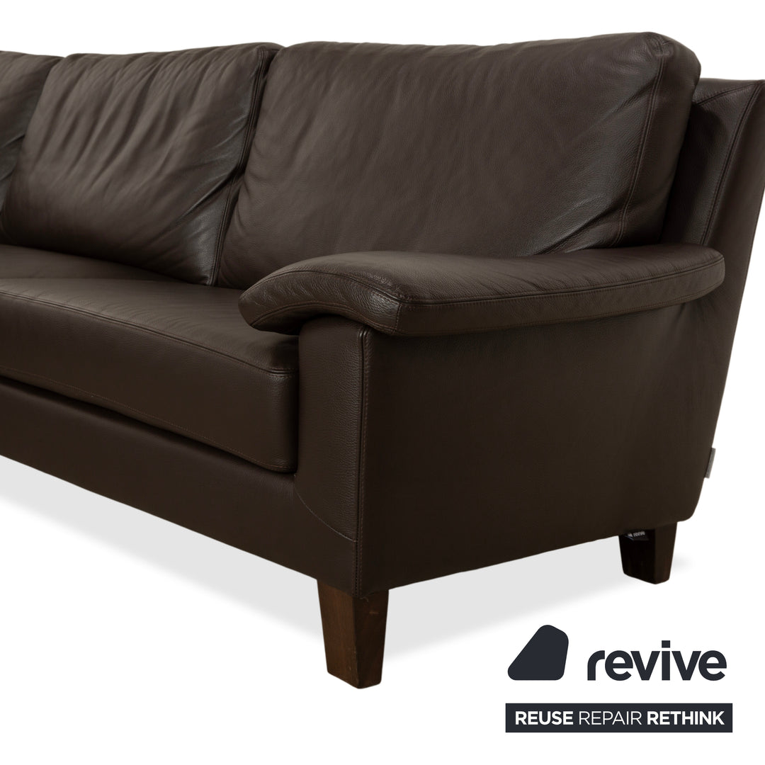 Willi Schillig Matrixx Leder Ecksofa Braun Sofa Couch