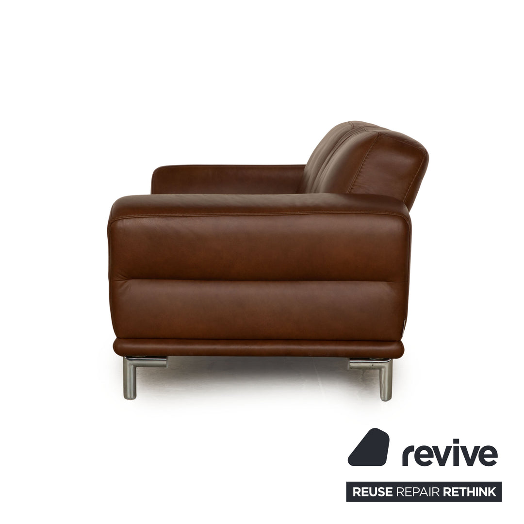 Willi Schillig Montanaa Leder Sofa Garnitur Braun Zweisitzer Couch