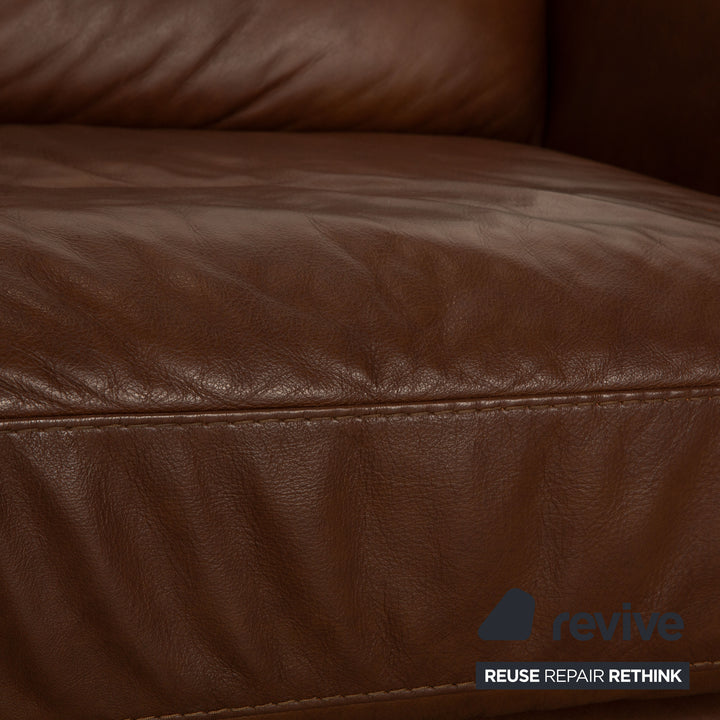 Willi Schillig Montanaa Leder Sofa Garnitur Braun Zweisitzer Couch