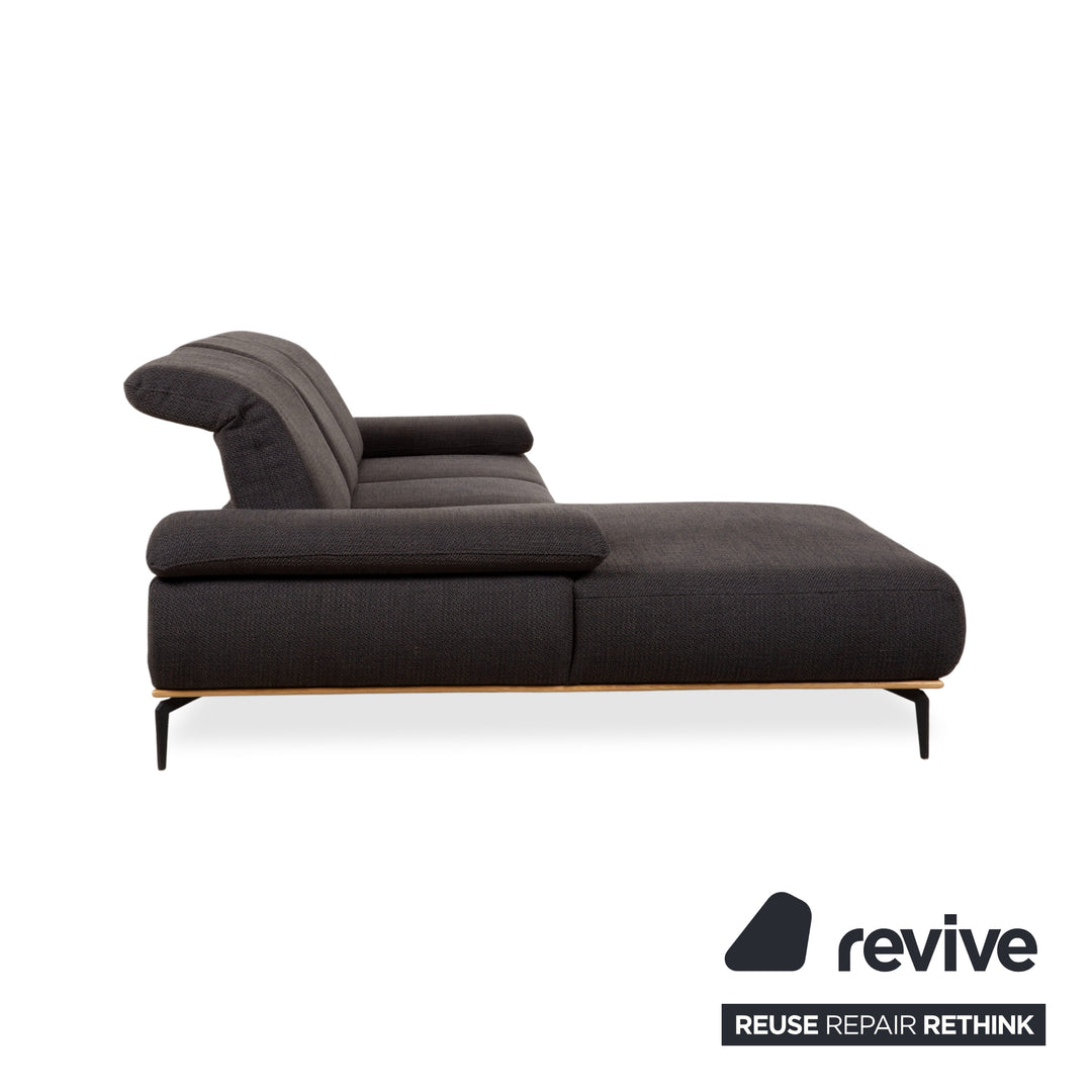 Willi Schillig Run Stoff Ecksofa Athrazit Sofa Couch manuelle Funktion