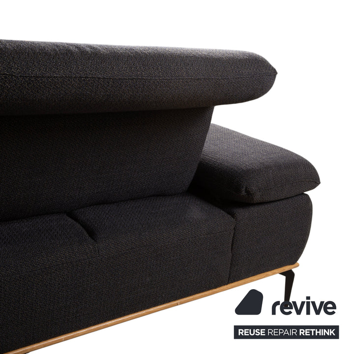 Willi Schillig Run Stoff Ecksofa Athrazit Sofa Couch manuelle Funktion