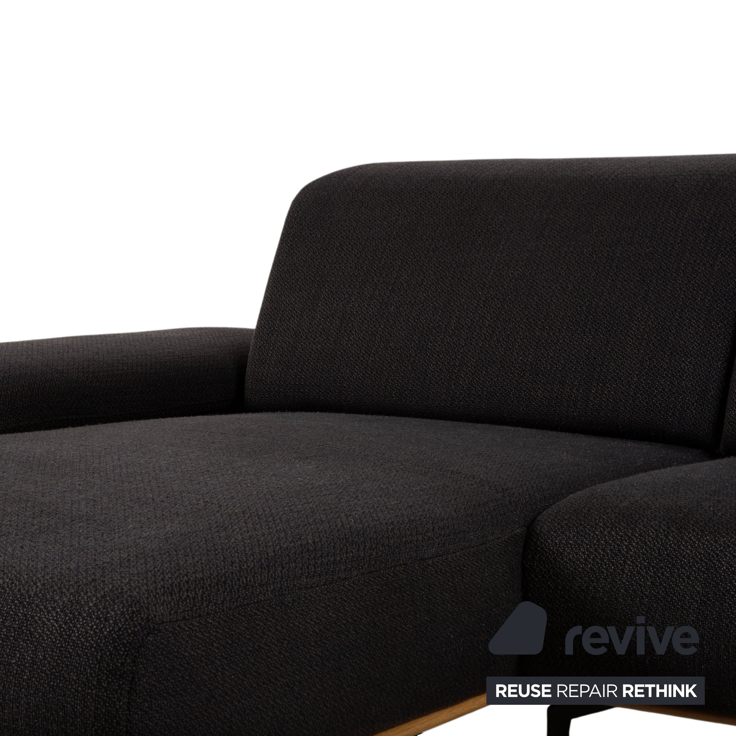 Willi Schillig Run Stoff Ecksofa Anthrazit Sofa Couch manuelle Funktion