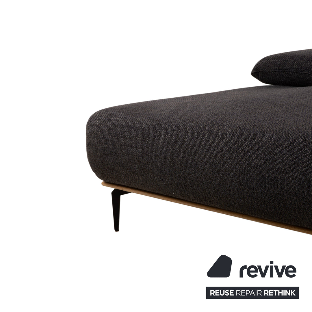 Willi Schillig Run Stoff Ecksofa Athrazit Sofa Couch manuelle Funktion