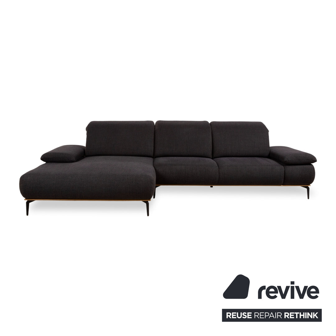 Willi Schillig Run Stoff Ecksofa Anthrazit Sofa Couch manuelle Funktion