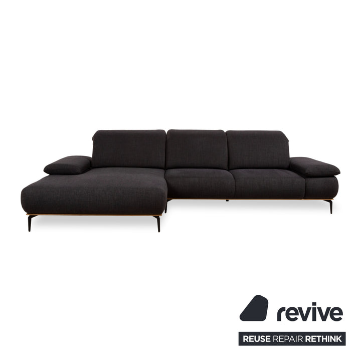 Willi Schillig Run Stoff Ecksofa Athrazit Sofa Couch manuelle Funktion