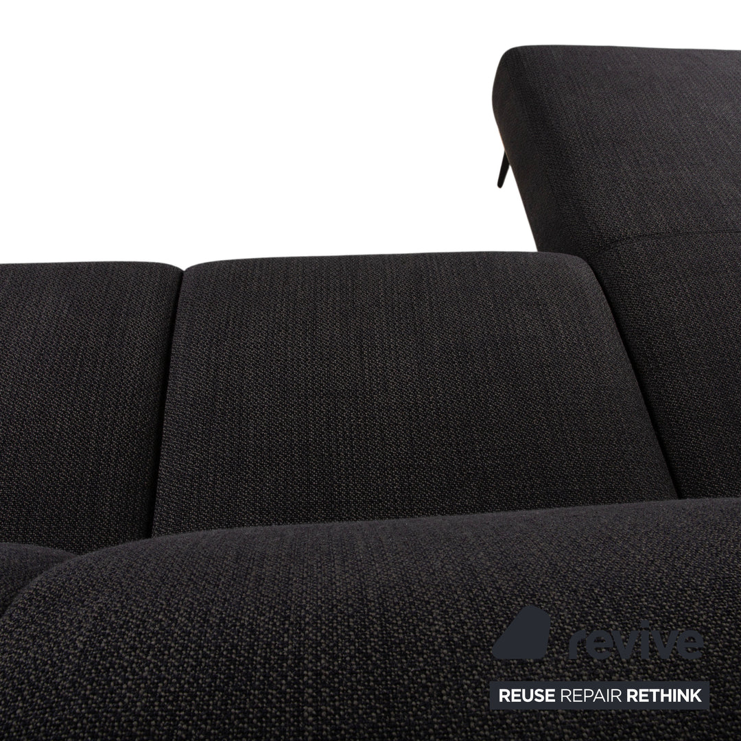 Willi Schillig Run Stoff Ecksofa Athrazit Sofa Couch manuelle Funktion