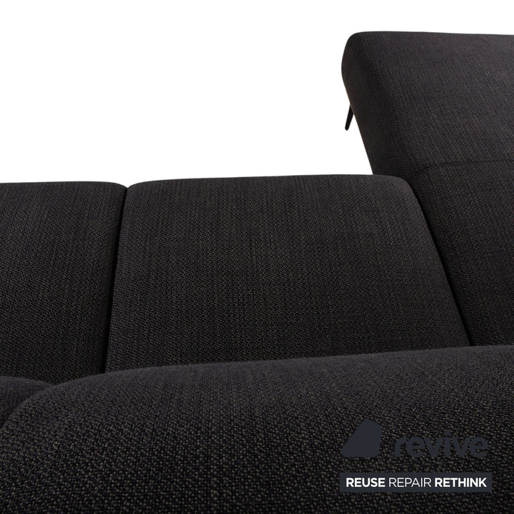 Willi Schillig Run Stoff Ecksofa Athrazit Sofa Couch manuelle Funktion