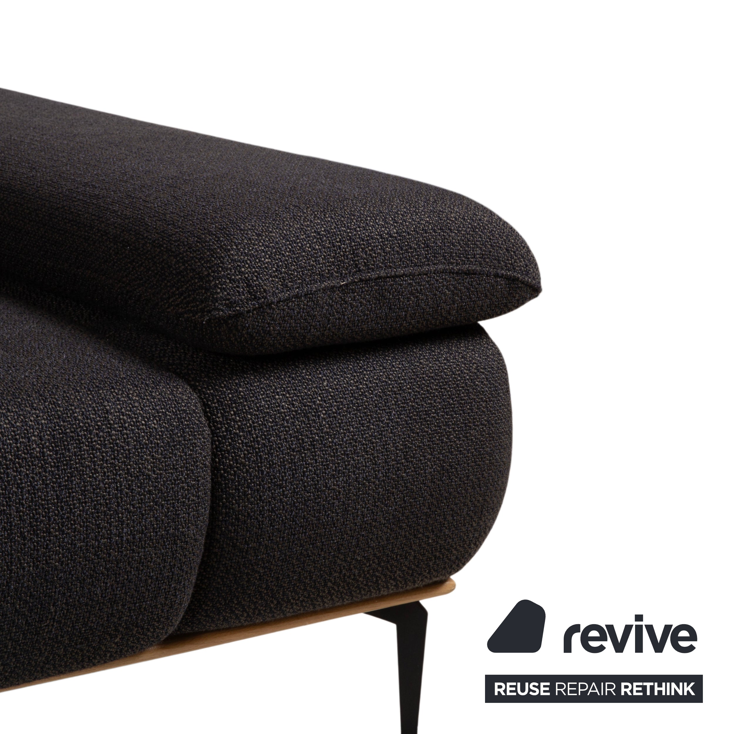 Willi Schillig Run Fabric Corner Sofa Anthracite Sofa Couch Manual Function
