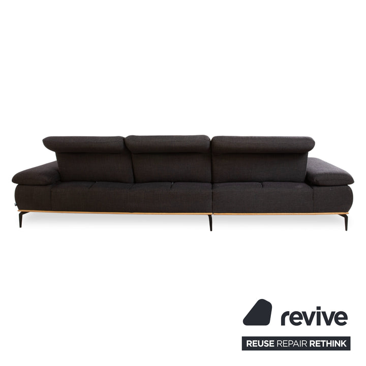 Willi Schillig Run Stoff Ecksofa Athrazit Sofa Couch manuelle Funktion