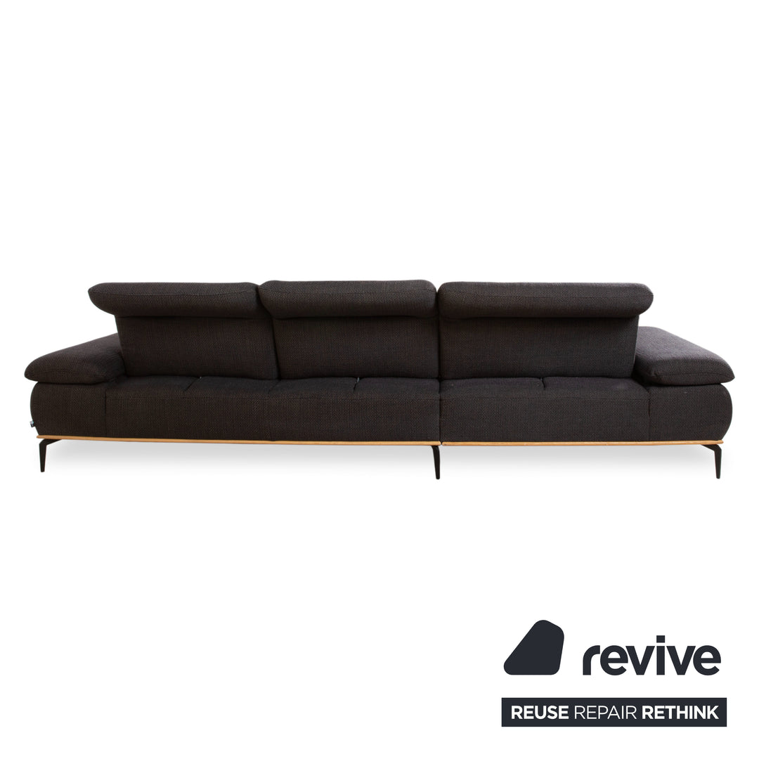 Willi Schillig Run Stoff Ecksofa Anthrazit Sofa Couch manuelle Funktion
