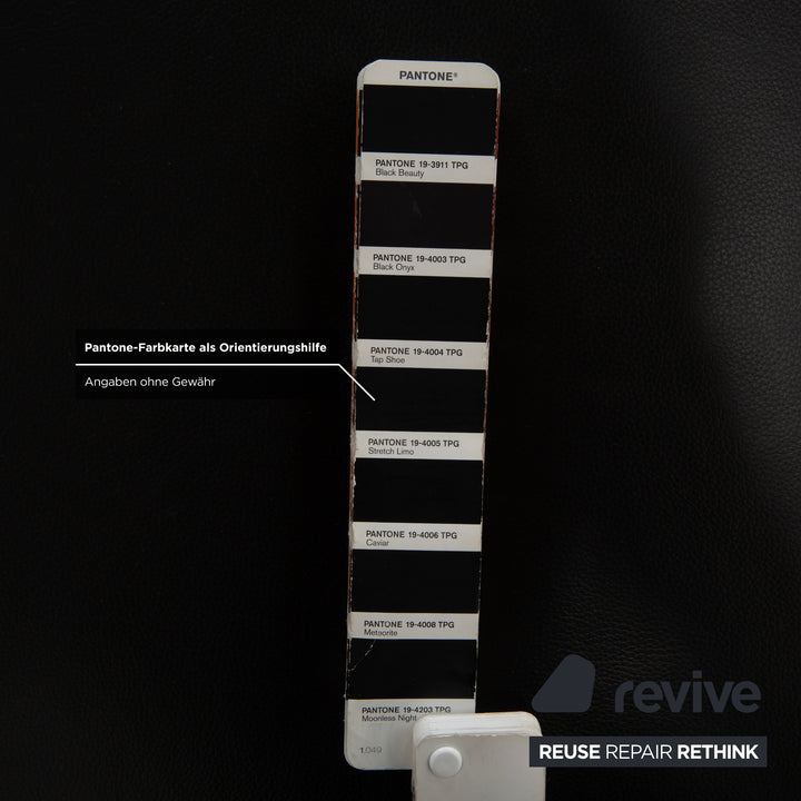 Willi Schillig Tabouret en Cuir Sherry Noir