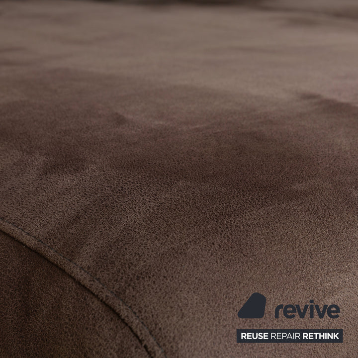 Willi Schillig Sinaatra canapé d'angle en tissu marron méridienne gauche canapé canapé