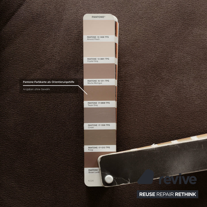 Willi Schillig Sinaatra canapé d'angle en tissu marron méridienne gauche canapé canapé