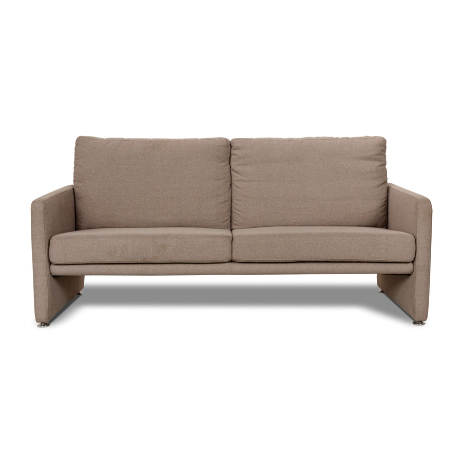 Willi Schillig Fabric Three-Seater Beige Sofa Couch