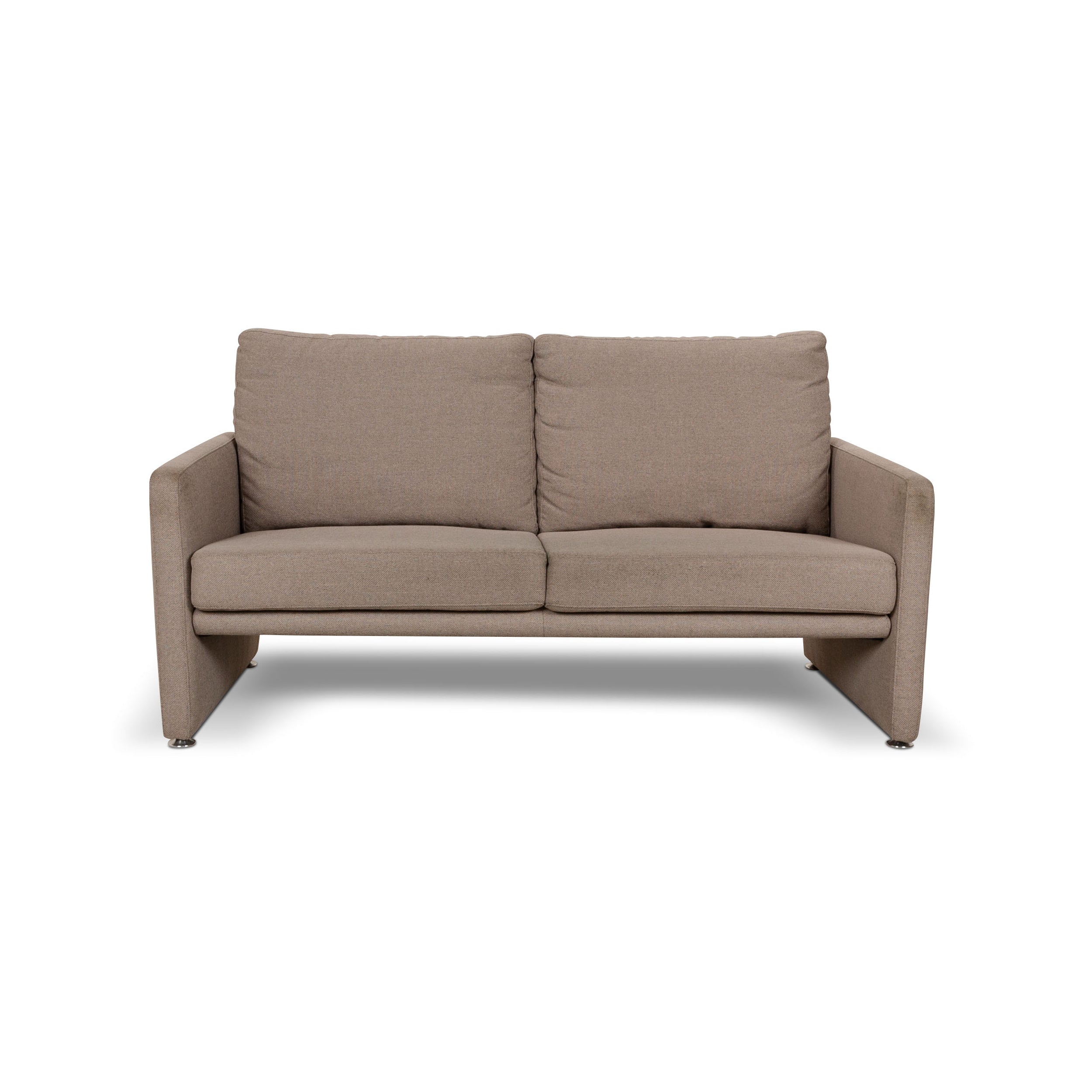 Willi Schillig Fabric Three-Seater Beige Sofa Couch
