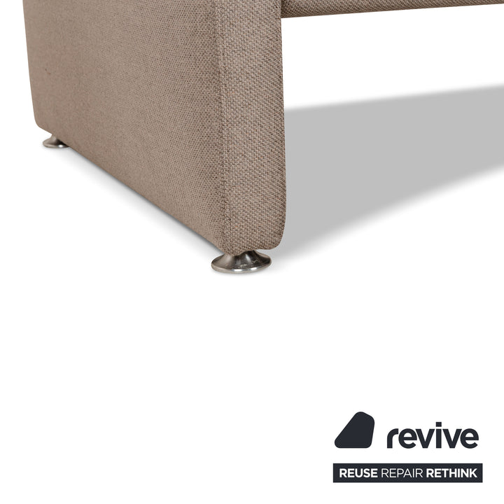 Willi Schillig Fabric Three-Seater Beige Sofa Couch