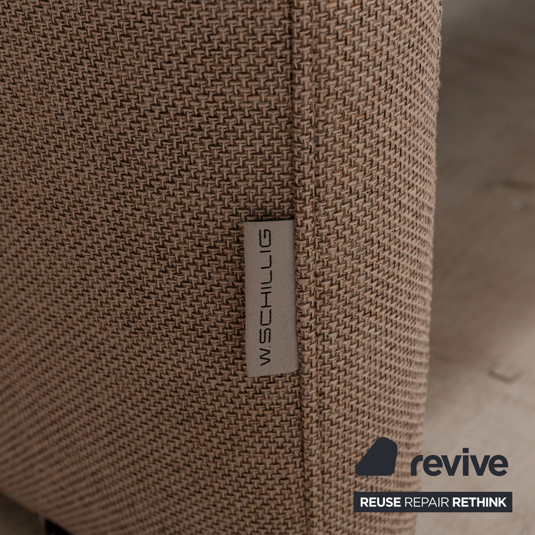 Canapé 3 places en tissu Willi Schillig beige