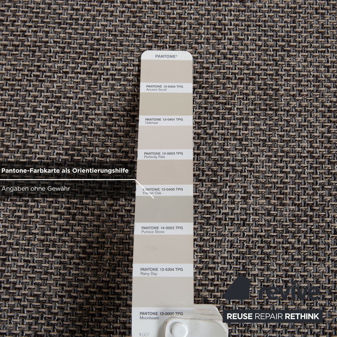 Willi Schillig Stoff Hocker Grau manuelle Funktion