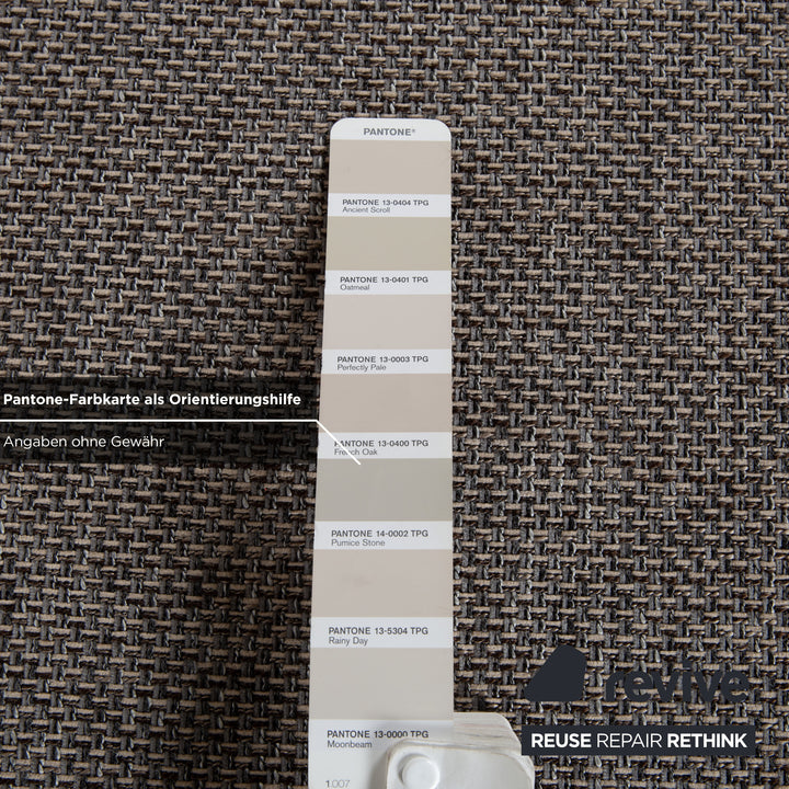 Willi Schillig Stoff Hocker Grau manuelle Funktion