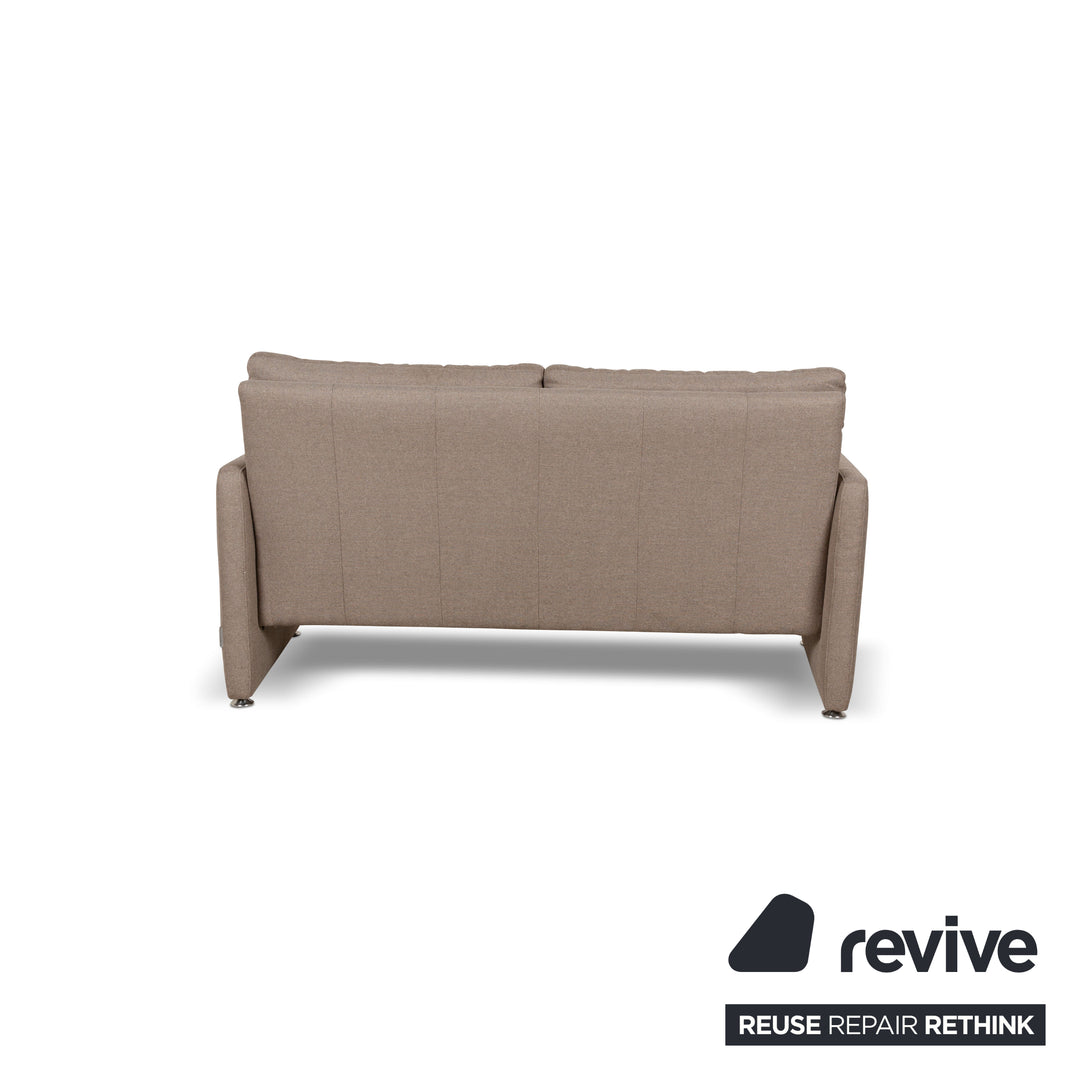 Willi Schillig Stoff Sofa Garnitur Dreisitzer Beige Sofa Couch