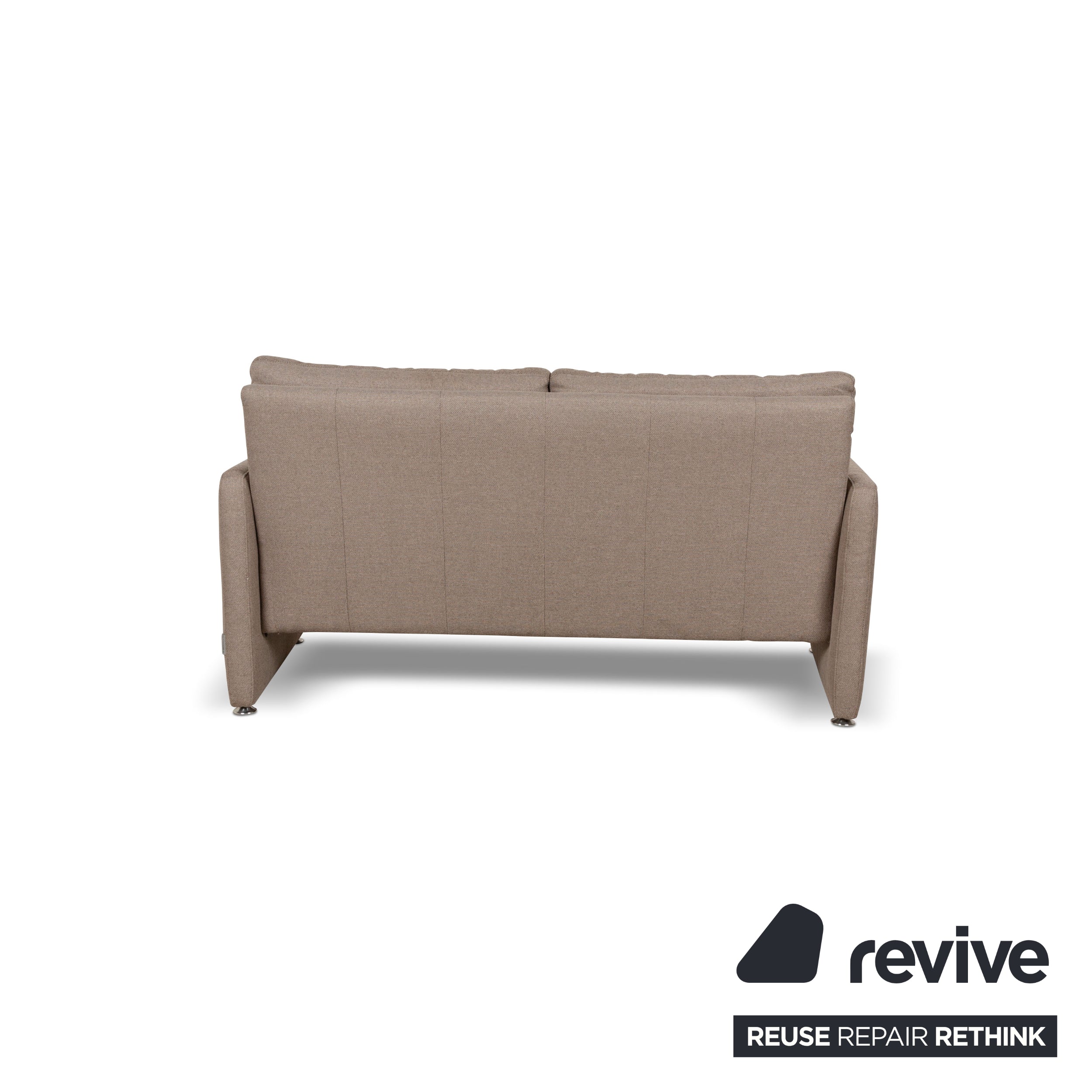 Willi Schillig Fabric Sofa Set Three-Seater Beige Sofa Couch