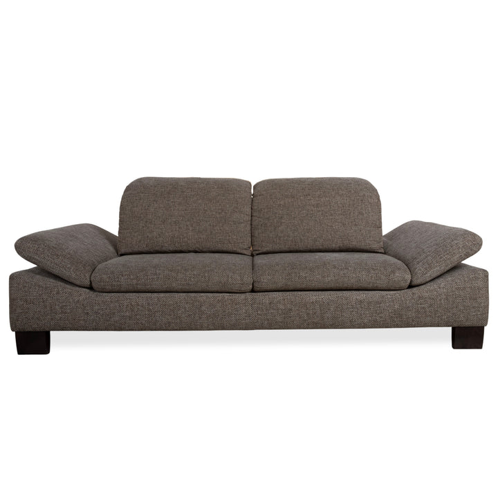 Willi Schillig fabric two-seater grey manual function sofa couch