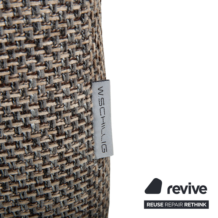 Willi Schillig Stoff Zweisitzer Grau manuelle Funktion Sofa Couch