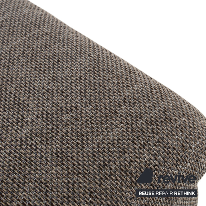 Willi Schillig Stoff Zweisitzer Hocker Grau manuelle Funktion Sofa Couch