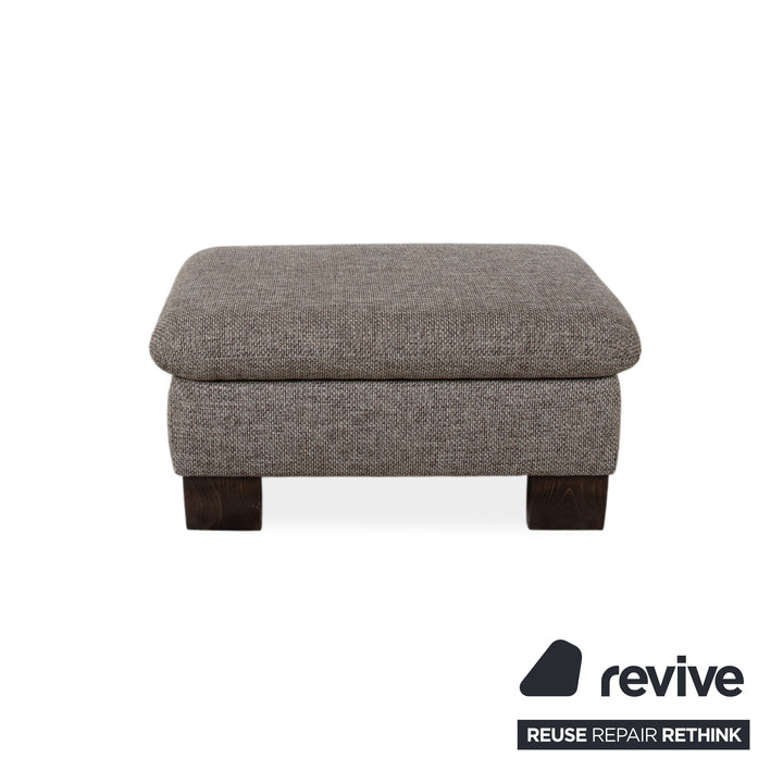 Willi Schillig Stoff Zweisitzer Hocker Grau manuelle Funktion Sofa Couch