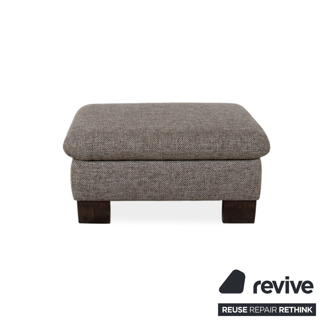 Willi Schillig fabric two-seater stool grey manual function sofa couch