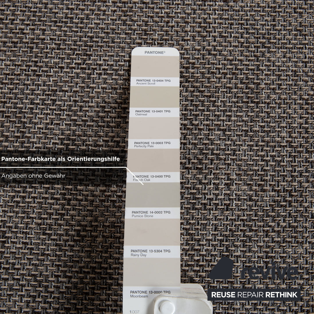 Willi Schillig Stoff Zweisitzer Hocker Grau manuelle Funktion Sofa Couch