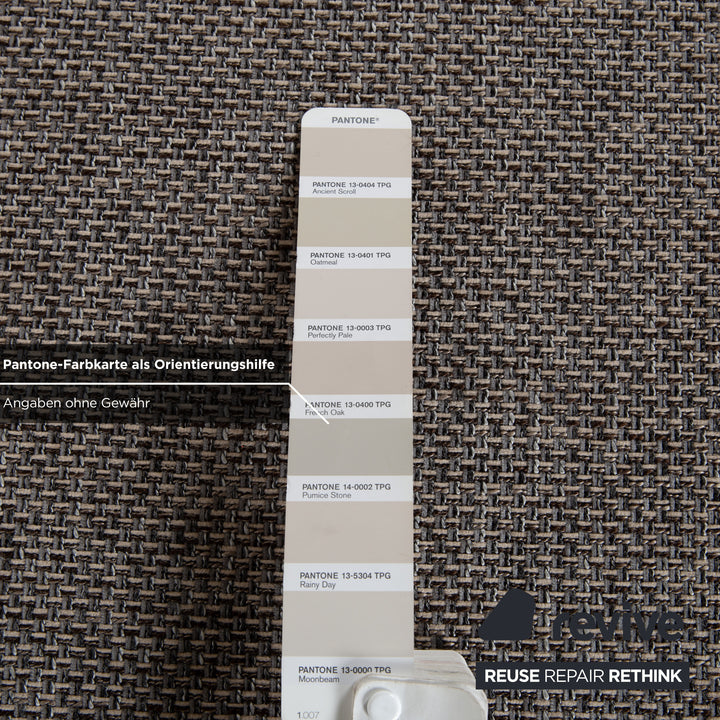 Willi Schillig Stoff Zweisitzer Hocker Grau manuelle Funktion Sofa Couch