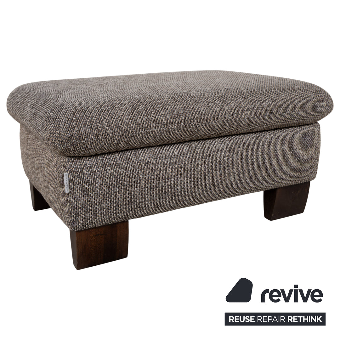 Willi Schillig Stoff Zweisitzer Hocker Grau manuelle Funktion Sofa Couch