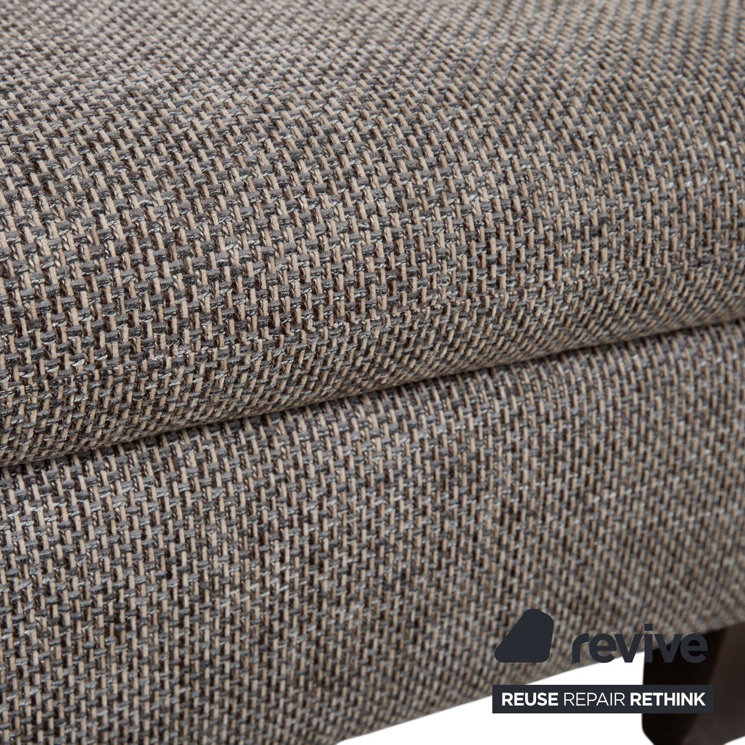 Willi Schillig Stoff Zweisitzer Hocker Grau manuelle Funktion Sofa Couch