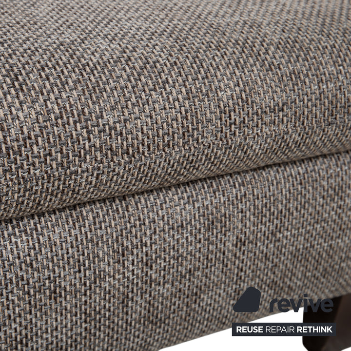 Willi Schillig fabric two-seater stool grey manual function sofa couch