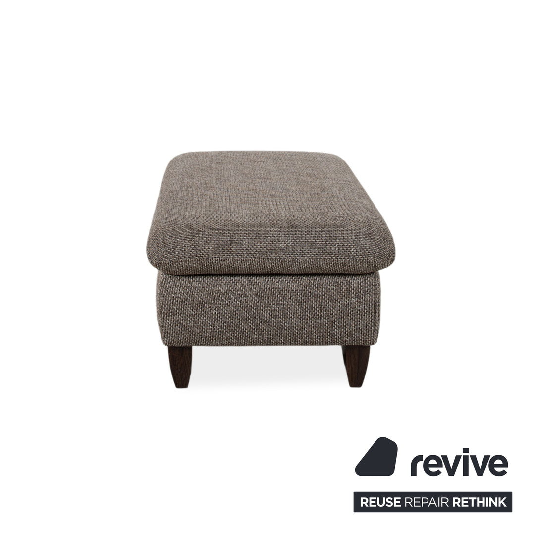 Willi Schillig Stoff Zweisitzer Hocker Grau manuelle Funktion Sofa Couch