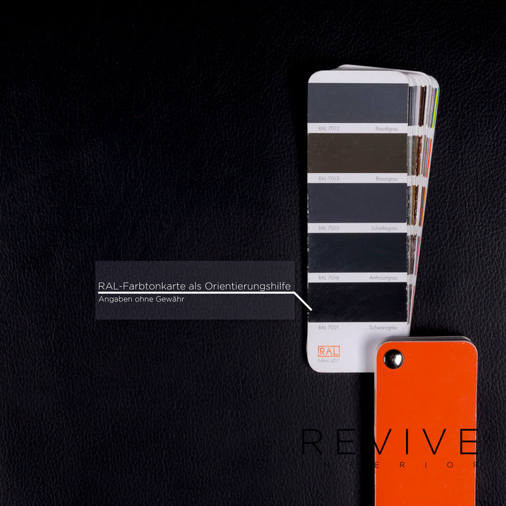 Willi Schillig Taboo Designer Leather Sofa Black Three-Seater Couch #9577