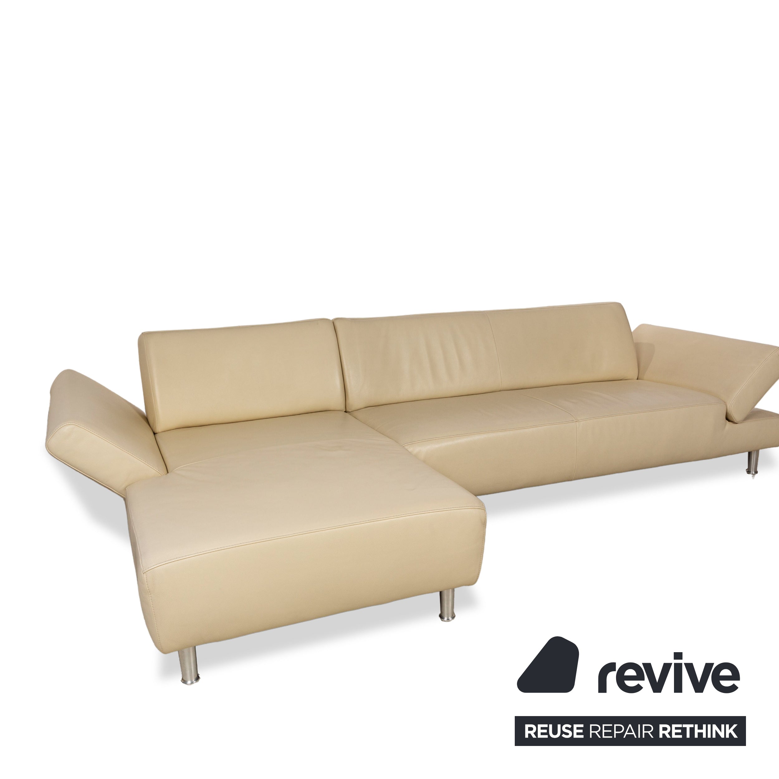 Willi Schillig Taboo Ecksofa Beige manuelle Funktion Sofa Couch