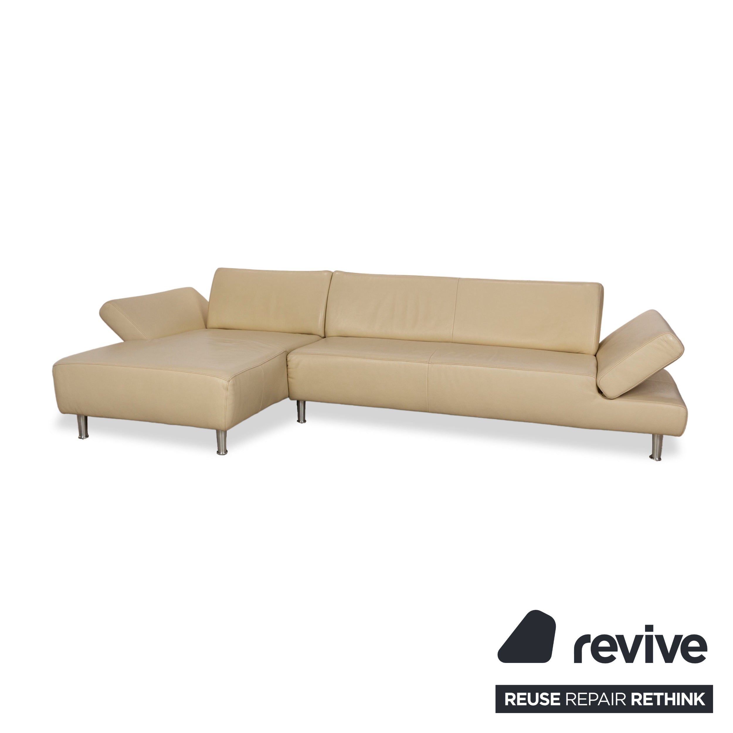 Willi Schillig Taboo Ecksofa Beige manuelle Funktion Sofa Couch